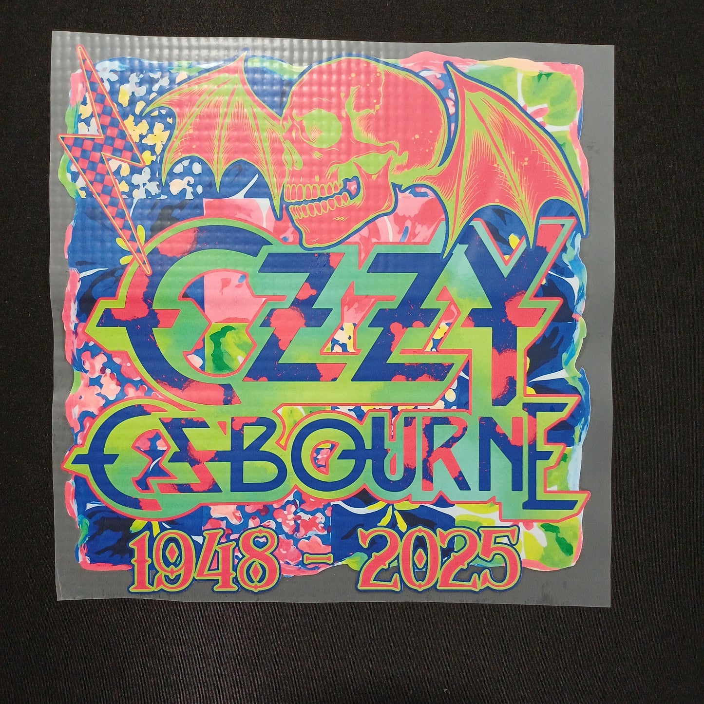 Ozzy Osbourne 1948-2025 DTF Decal