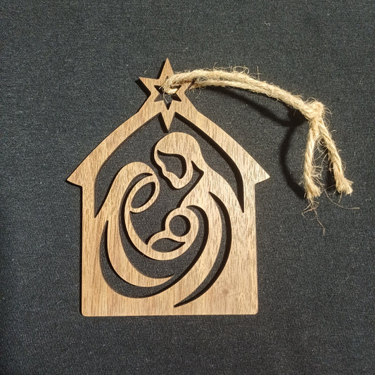 Nativity Ornament (Walnut)