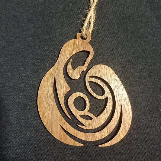 Jesus, Mary & Joseph  (Walnut)