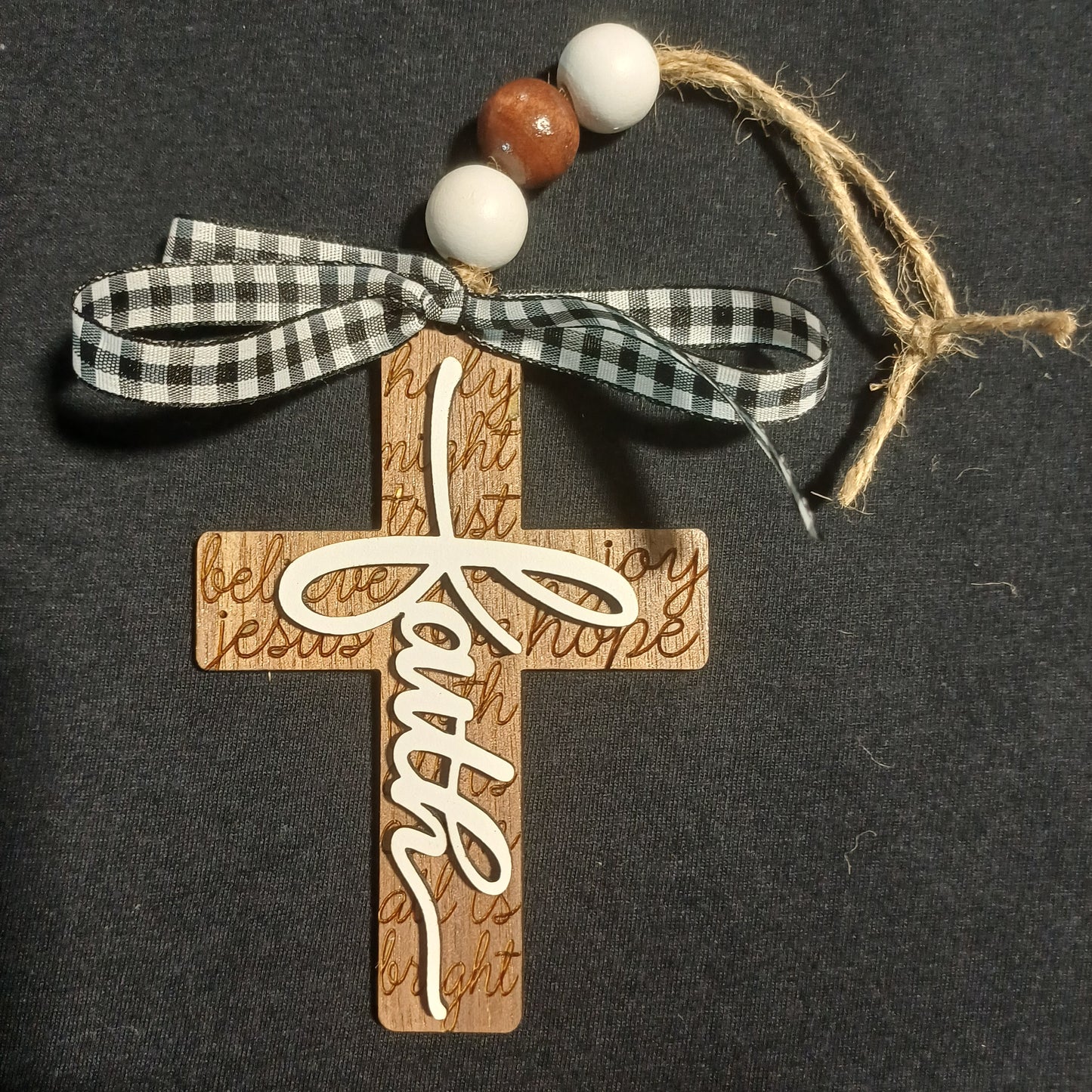 Faith Crucifix (white)