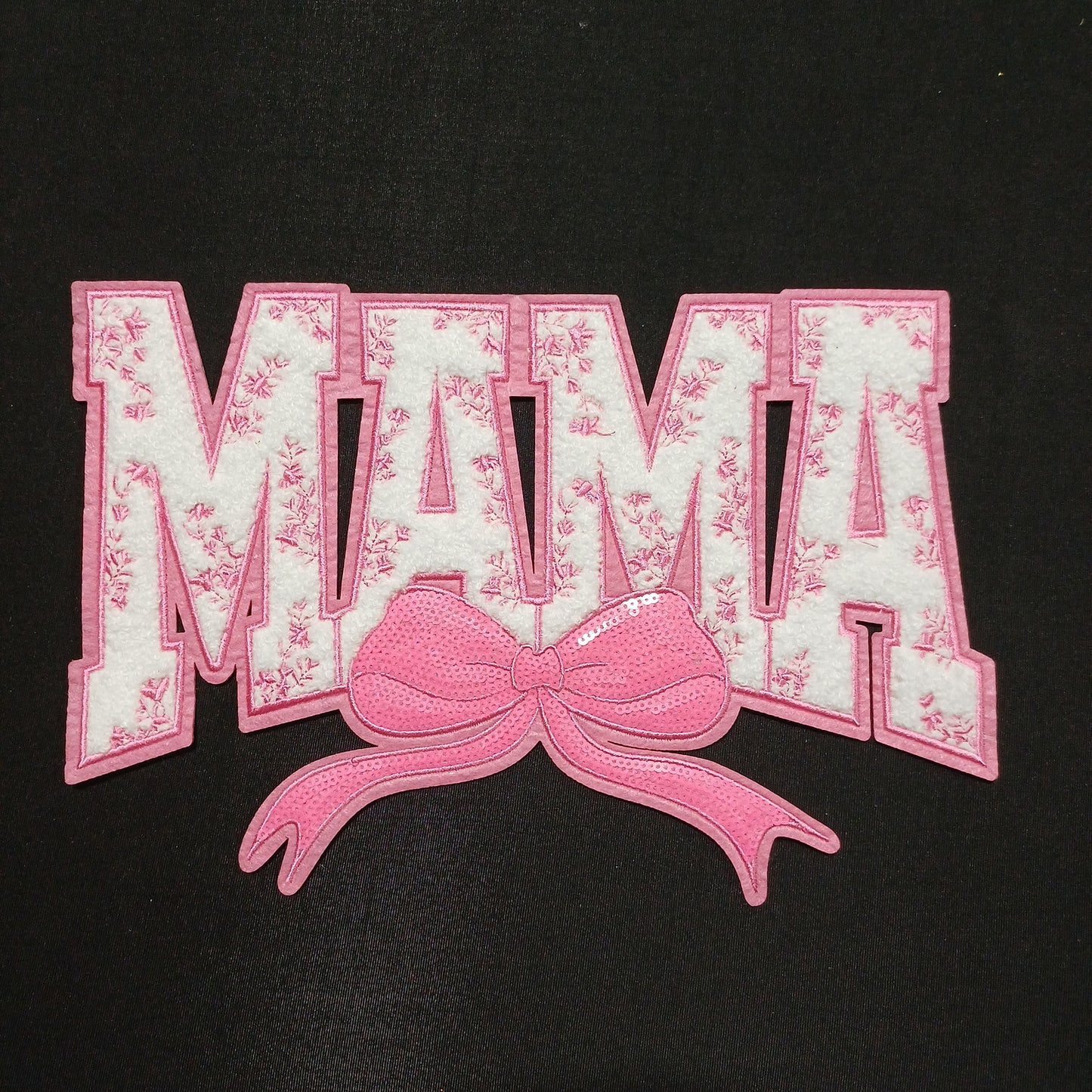 Mama Bow Chanel Patch (Pink  or Teal)