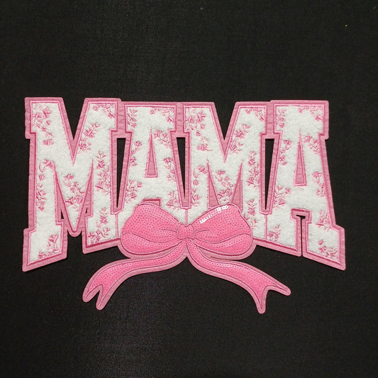Mama Bow Chanel Patch (Pink  or Teal)