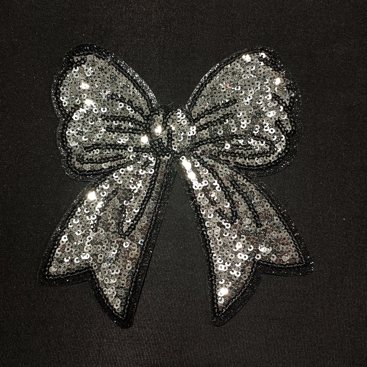 Silver Bow with Black Trim